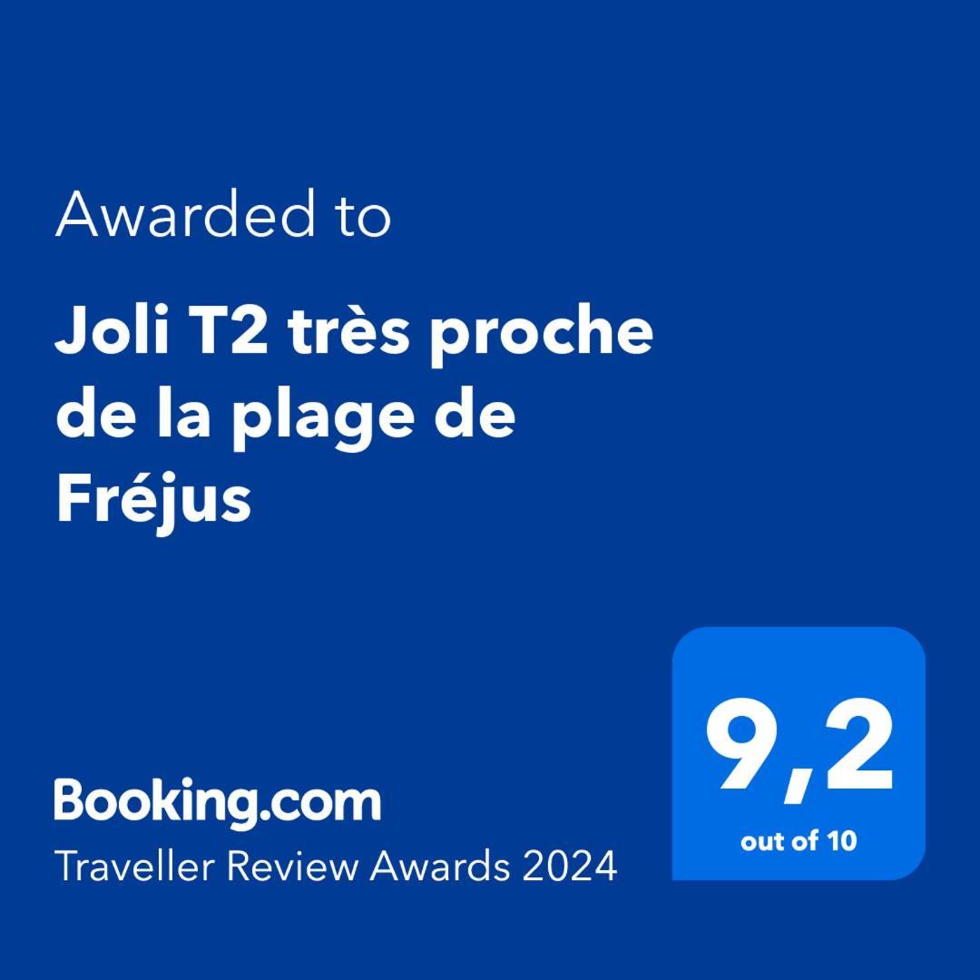 Joli T2 Tres Proche De La Plage De Fréjus Exteriör bild